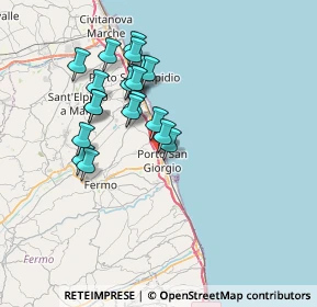 Mappa 63821 Porto San Giorgio FM, Italia (6.542)