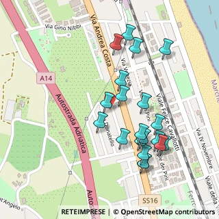 Mappa Via Donatello, 63821 Porto San Giorgio FM, Italia (0.251)