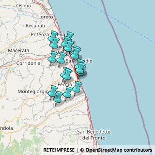 Mappa Via Donatello, 63821 Porto San Giorgio FM, Italia (10.23778)