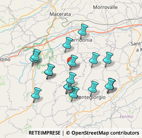 Mappa Contrada Sasso, 62010 Mogliano MC, Italia (6.80118)