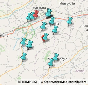 Mappa Via XX Settembre, 62010 Mogliano MC, Italia (7.74105)