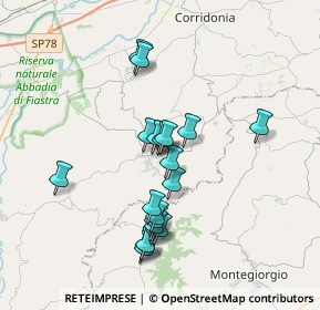 Mappa Piazza Garibaldi, 62010 Mogliano MC, Italia (3.3555)