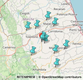 Mappa Contrada Illuminati, 62010 Urbisaglia MC, Italia (11.97545)