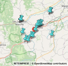 Mappa Viadotto le Grazie, 62029 Tolentino MC, Italia (5.73706)