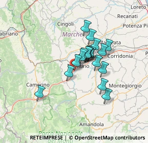 Mappa Viadotto le Grazie, 62029 Tolentino MC, Italia (10.19611)