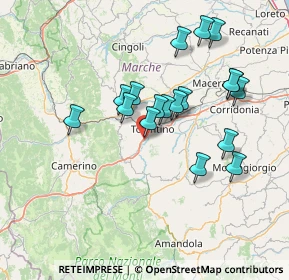 Mappa Viadotto le Grazie, 62029 Tolentino MC, Italia (13.67333)