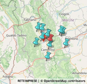 Mappa Località Piani di Lanciano, 62025 Pioraco MC, Italia (8.39667)