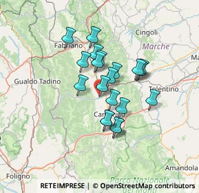 Mappa Località Piani di Lanciano, 62025 Pioraco MC, Italia (10.4795)
