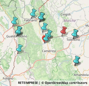 Mappa Località Piani di Lanciano, 62025 Pioraco MC, Italia (16.61389)