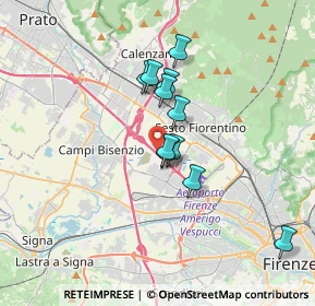 Mappa A11 Km 3 Fi, 50019 Sesto Fiorentino FI, Italia (2.73364)