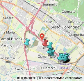 Mappa A11 Km 3 Fi, 50019 Sesto Fiorentino FI, Italia (2.46056)