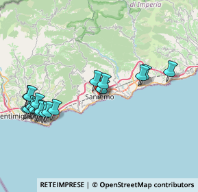 Mappa Vicolo Savonarola, 18038 Sanremo IM, Italia (9.111)
