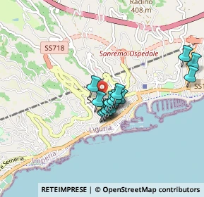 Mappa Vicolo Savonarola, 18038 Sanremo IM, Italia (0.63933)