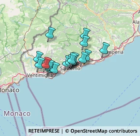 Mappa Vicolo Savonarola, 18038 Sanremo IM, Italia (8.43412)