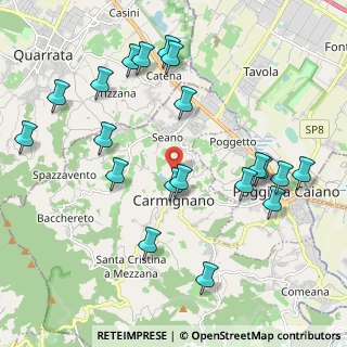 Mappa Via Castelvecchio, 59015 Carmignano PO, Italia (2.347)