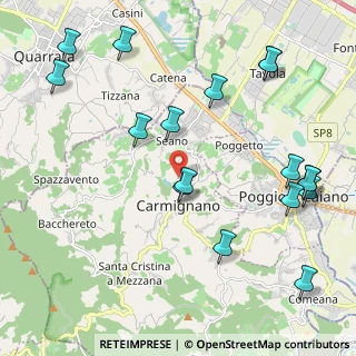 Mappa Via Castelvecchio, 59015 Carmignano PO, Italia (2.61588)