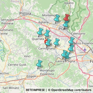 Mappa Via Castelvecchio, 59015 Carmignano PO, Italia (7.10333)
