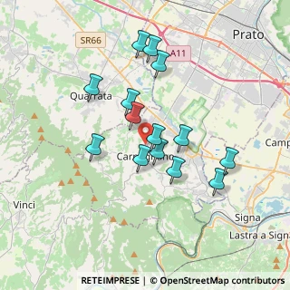 Mappa Via Castelvecchio, 59015 Carmignano PO, Italia (3.17643)