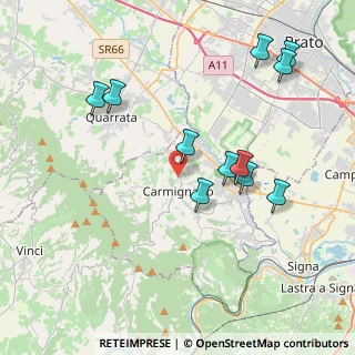 Mappa Via Castelvecchio, 59015 Carmignano PO, Italia (4.25091)