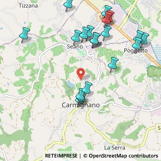 Mappa Via Castelvecchio, 59015 Carmignano PO, Italia (1.2295)