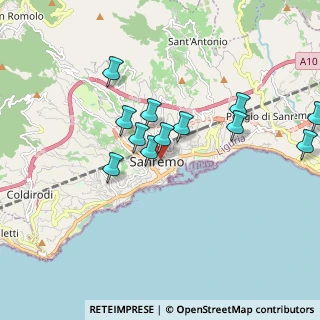 Mappa Via S. Francesco, 18100 Sanremo IM, Italia (1.7225)