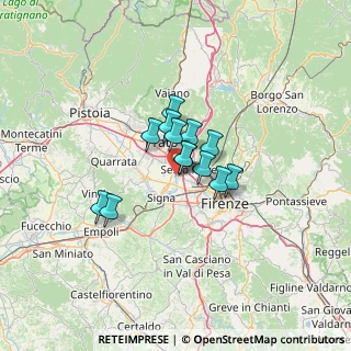Mappa VIA ARNO, 50013 Campi Bisenzio FI, Italia (7.93385)