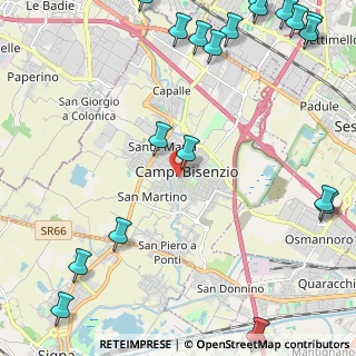 Mappa VIA ARNO, 50013 Campi Bisenzio FI, Italia (3.579)