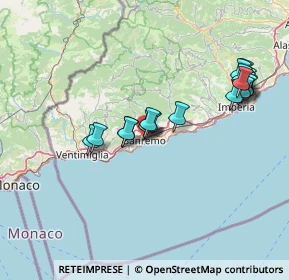 Mappa Giardini Regina Elena, 18038 Sanremo IM, Italia (14.83722)