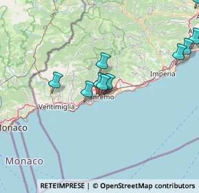 Mappa Via Tapoletti, 18038 Sanremo IM, Italia (21.6925)