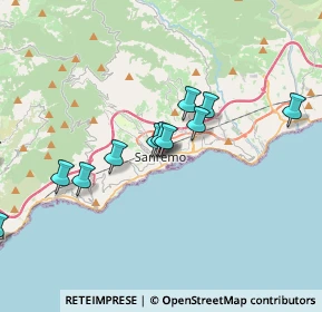 Mappa Giardini Regina Elena, 18038 Sanremo IM, Italia (4.17923)