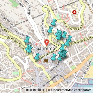 Mappa Via Tapoletti, 18038 Sanremo IM, Italia (0.2085)