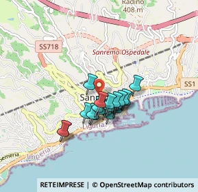 Mappa Via Tapoletti, 18038 Sanremo IM, Italia (0.578)