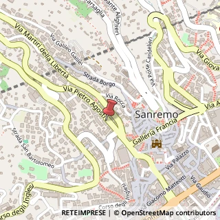 Mappa Via Pietro Agosti, 81, 18038 Sanremo, Imperia (Liguria)