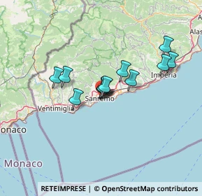 Mappa Via Volta, 18038 Sanremo IM, Italia (10.10167)