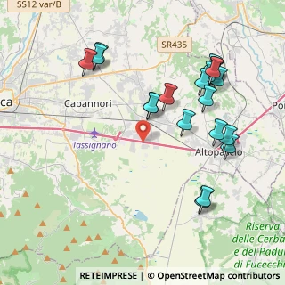 Mappa Via Fossanuova, 55016 Magazzino LU, Italia (4.523)