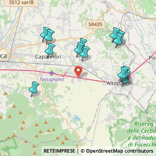 Mappa Via Fossanuova, 55016 Magazzino LU, Italia (4.57929)