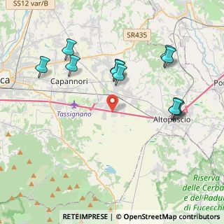 Mappa Via Fossanuova, 55016 Magazzino LU, Italia (4.37727)