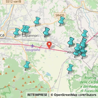 Mappa Via Fossanuova, 55016 Magazzino LU, Italia (5.0095)