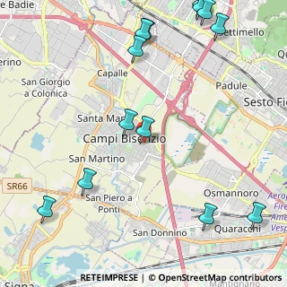 Mappa Via Pietro Mascagni, 50013 Campi Bisenzio FI, Italia (3.02231)
