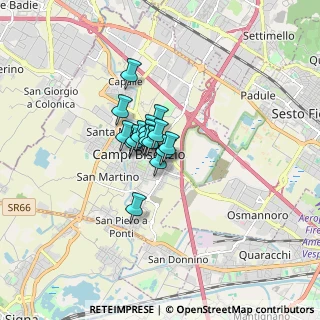 Mappa Via Pietro Mascagni, 50013 Campi Bisenzio FI, Italia (0.80313)
