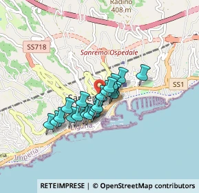 Mappa Via Giovanni Marsaglia, 18038 Sanremo IM, Italia (0.5925)