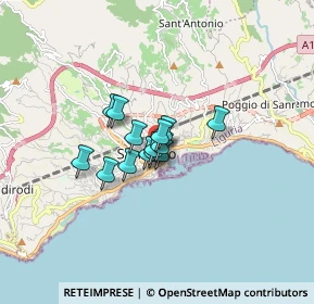 Mappa Via Mentana, 18038 Sanremo IM, Italia (0.87071)