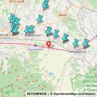 Mappa Via Lazzareschi, 55016 Porcari LU, Italia (5.43)