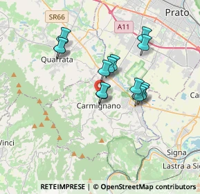 Mappa Via Pistoiese, 59015 Carmignano PO, Italia (2.94786)