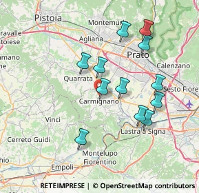 Mappa Via Pistoiese, 59015 Carmignano PO, Italia (7.07)