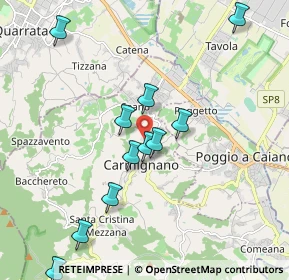 Mappa Via Pistoiese, 59015 Carmignano PO, Italia (2.22)