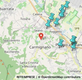 Mappa Via Pistoiese, 59015 Carmignano PO, Italia (2.60182)