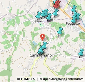 Mappa Via Pistoiese, 59015 Carmignano PO, Italia (1.2055)