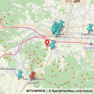 Mappa Via Per Vicopelago, 55100 Lucca LU, Italia (4.77091)