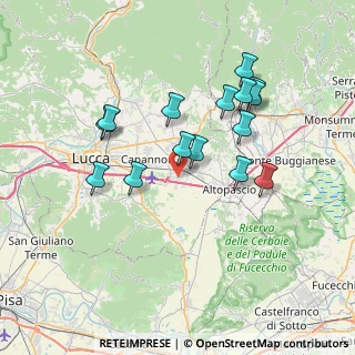 Mappa Via Bocci, 55016 Porcari LU, Italia (6.99533)